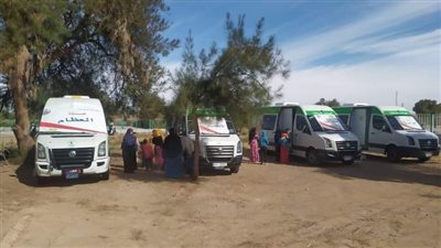 قافلة طبية مجانية ضمن حياة كريمة بقرى تنيدة في الوادي الجديد 