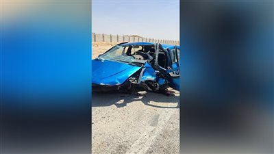 أول صور لحادث طريق السويس 