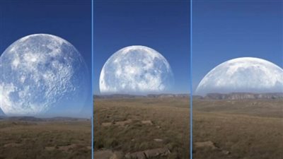 قمر يظهر بحجمه الحقيقي ويحجب الشمس كليا ويُظلم السماء، قصة فيديو أرعب العالم