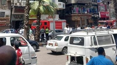 حريق شقة سكنية في شارع فيصل بالجيزة 
