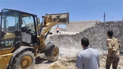  إزالة 776 حالة تعد خلال المرحلة الأولي للموجة الـ21 لإزالة التعديات بالمنيا