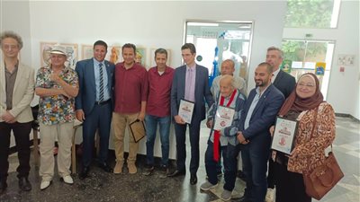 بهجوري وسادوليه يفتتحان معرض عودة أبو نظارة زرقا (صور) 