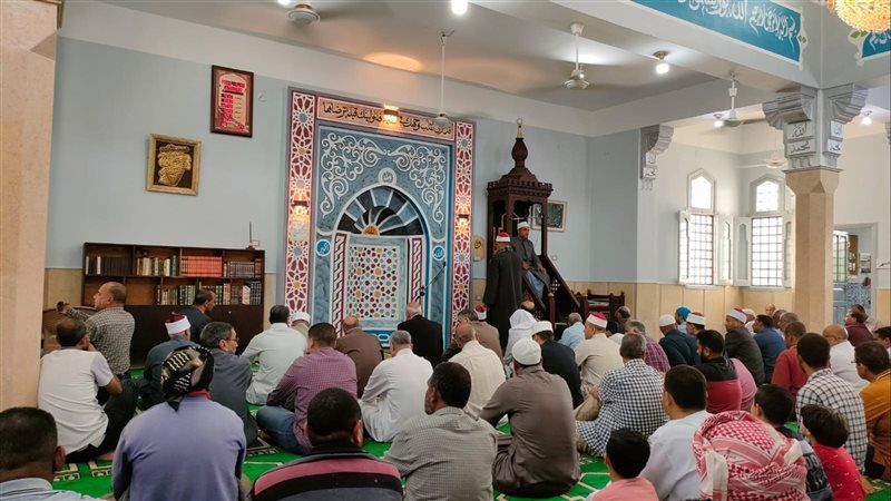 جانب من المسجد عقب