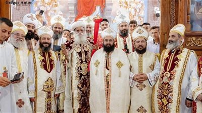 الأنبا جوارجيوس يدشن مذابح بكنيسة مار جرجس