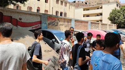 طلاب الشهادة الإعدادية بالمنيا ينتهون من امتحان الهندسة (صور)