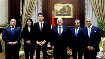  رئيس مجلس الشيوخ يستقبل سفير كوريا الجنوبية قبل مغادرته مصر