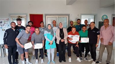 وكيل وزارة الرياضة بالدقهلية تلتقي بفريق منتخب الصم والبكم وضعاف السمع