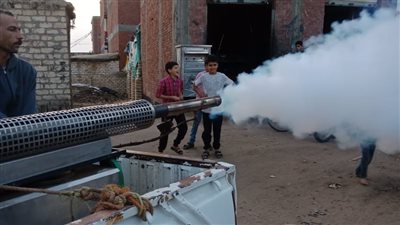 رئيس مركز أبو كبير يشرف على النظافة العامة وتجميل الشوارع 