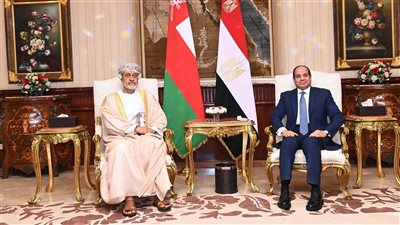 توافق مصر وسلطنة عمان للتوصل لحل دائم للقضية الفلسطينية على أساس حل الدولتين