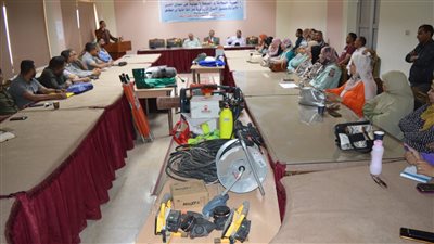 مياه الفيوم تنظم ورشة عمل حول الصحة والسلامة المهنية 