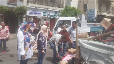رئيسة حى الجمرك تترأس حملة مكبرة فى الإسكندرية 
