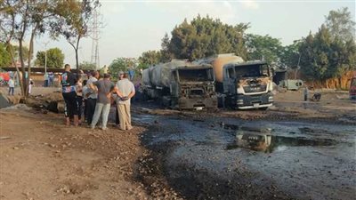 التحريات في حريق سيارتي المواد البترولية: عقب سيجارة السبب