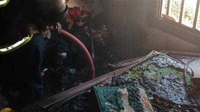 حريق يلتهم شقة بمنطقة التجمع الأول (صور)