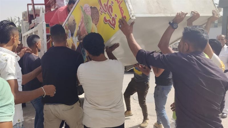 حملة اشغالات بالجيزة؛فيتو