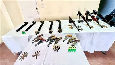 حملة أمنية بأسيوط تضبط 43 قطعة سلاح نارى