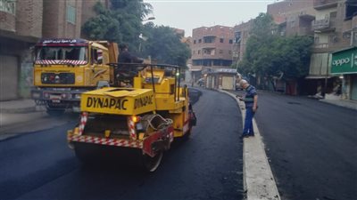 محافظ الجيزة يتابع نسب تنفيذ أعمال الرصف بطريق ترعة عبد العال 