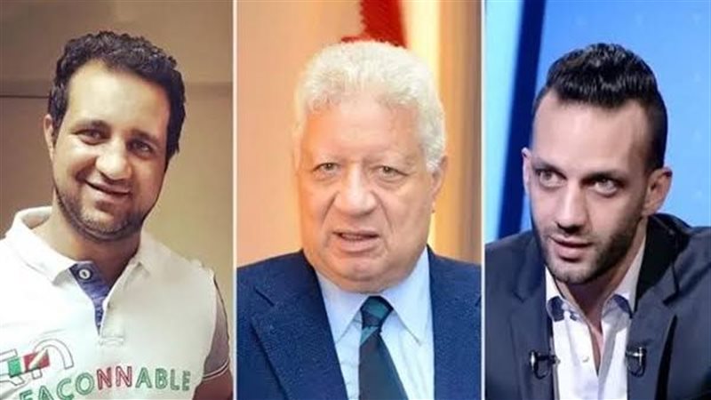 مرتضى منصور ونجلاه