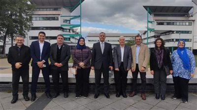 وفد من كليتي الهندسة والحاسبات والمعلومات في زيارة عمل لجامعة إيست لندن