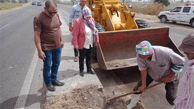 حملة مكبرة بطريق رافد المنصورة جمصة في الدقهلية