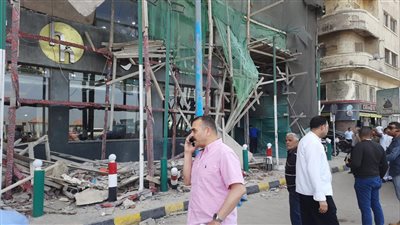 إصابة شخص في سقوط سقالة بفندق شهير بالإسكندرية 