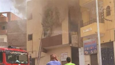 إخماد حريق نشب داخل شقة سكنية فى أوسيم