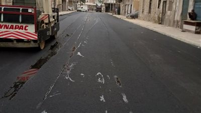 بدء أعمال فرد طبقة الأسفلت بالمحطة الجديدة في الإسماعيلية (صور) 