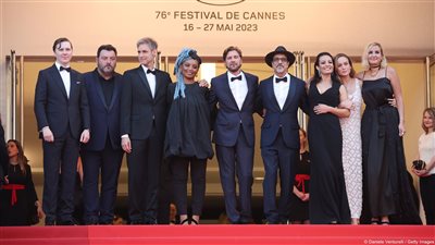 مهرجان كان، صورة تذكارية لأعضاء تحكيم الدورة 76 في حفل الختام