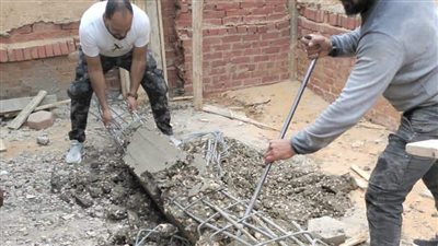 جهاز مدينة حدائق أكتوبر يزيل مخالفات البناء بمنطقة ابني بيتك الخامسة