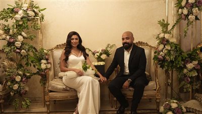 الفنانة بسمة داود والسيناريست هاني سرحان يحتفلان بخطبتهما (صور) 