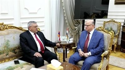 محافظ القاهرة يلتقى سفير أرمينيا
