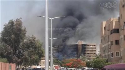 الحماية المدنية تجري عملية التبريد لحريق نشب داخل جهاز مدينة 15 مايو