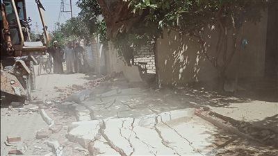 إزالة 58 حالة تعدٍّ على الأراضي الزراعية بفايد فى الإسماعيلية (صور)