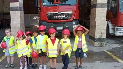 الحماية المدنية بالإسكندرية تستقبل عددا من طلبة المدارس (صور)