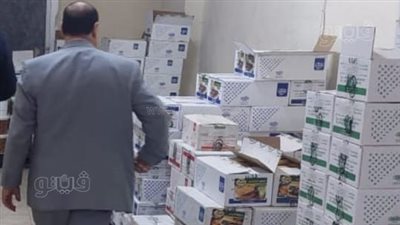 ضبط نصف طن صدور دجاج معبأة بأكياس تحمل علامات تجارية مقلدة في الغربية