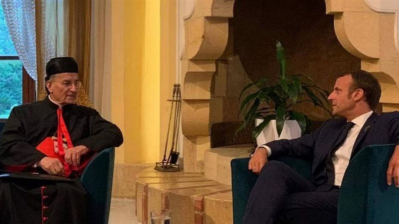 ايمانويل ماكرون والبطريرك