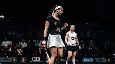 تأهل نوران جوهر وهانيا الحمامي لنصف نهائي بطولة الجونة للإسكواش