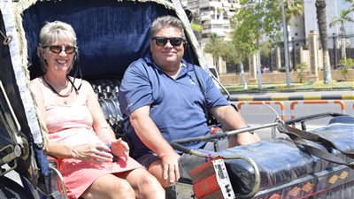 جولة لسياح الباخرة SIRENA على المناطق السياحية والأثرية ببورسعيد ( صور)