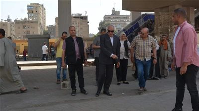 محافظ الجيزة يتفقد أعمال التطوير أسفل مسار محور الفريق كمال عامر (صور)