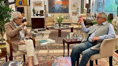 فاروق حسني يستقبل وزير الثقافة المغربي الأسبق في متحفه (صور)