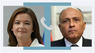 سامح شكري يتلقى اتصالًا هاتفيًا من نائبة رئيس الوزراء ووزيرة خارجية سلوفينيا