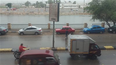 أمطار ورياح محملة بالأتربة في القليوبية (صور)