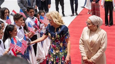 أول تعليق من جيل بايدن عقب وصولها مصر: شكرا على الاستقبال الحار في أم الدنيا