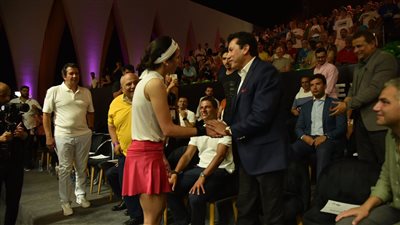 وزير الرياضة يحضر نهائي بطولة الجونة للإسكواش 