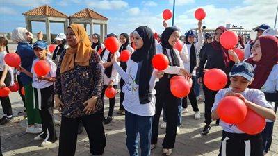 انطلاق ماراثون لياقتى مهارتي على كورنيش البحر بالإسكندرية