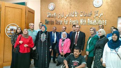 ورشة عمل لذوي الهمم بجامعة المنصورة للتعريف بالمنح