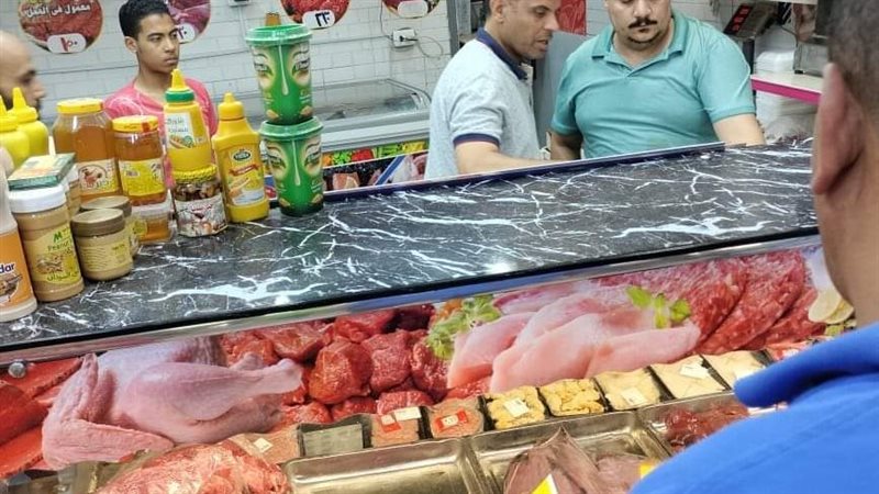 ضبط لحوم واغذائية
