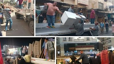 رفع 800 حالة إشغال طريق مخالف بنطاق 3 مراكز بالبحيرة (صور)