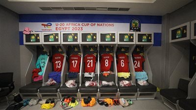 غرفة ملابس النادي الأهلي جاهزة لاستقبال لاعبي الفريق قبل النهائي (صور)