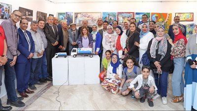 صرف صحي الإسكندرية تفتتح المعرض الفني الأول للتوعية
