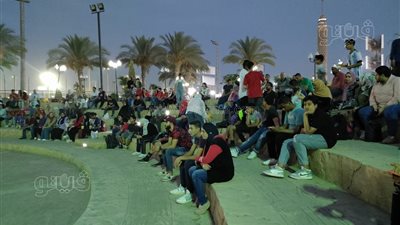 فرحة جنونية لجماهير الأهلي بمركز شباب الجزيرة احتفالا بالهدف الأول (فيديو) 